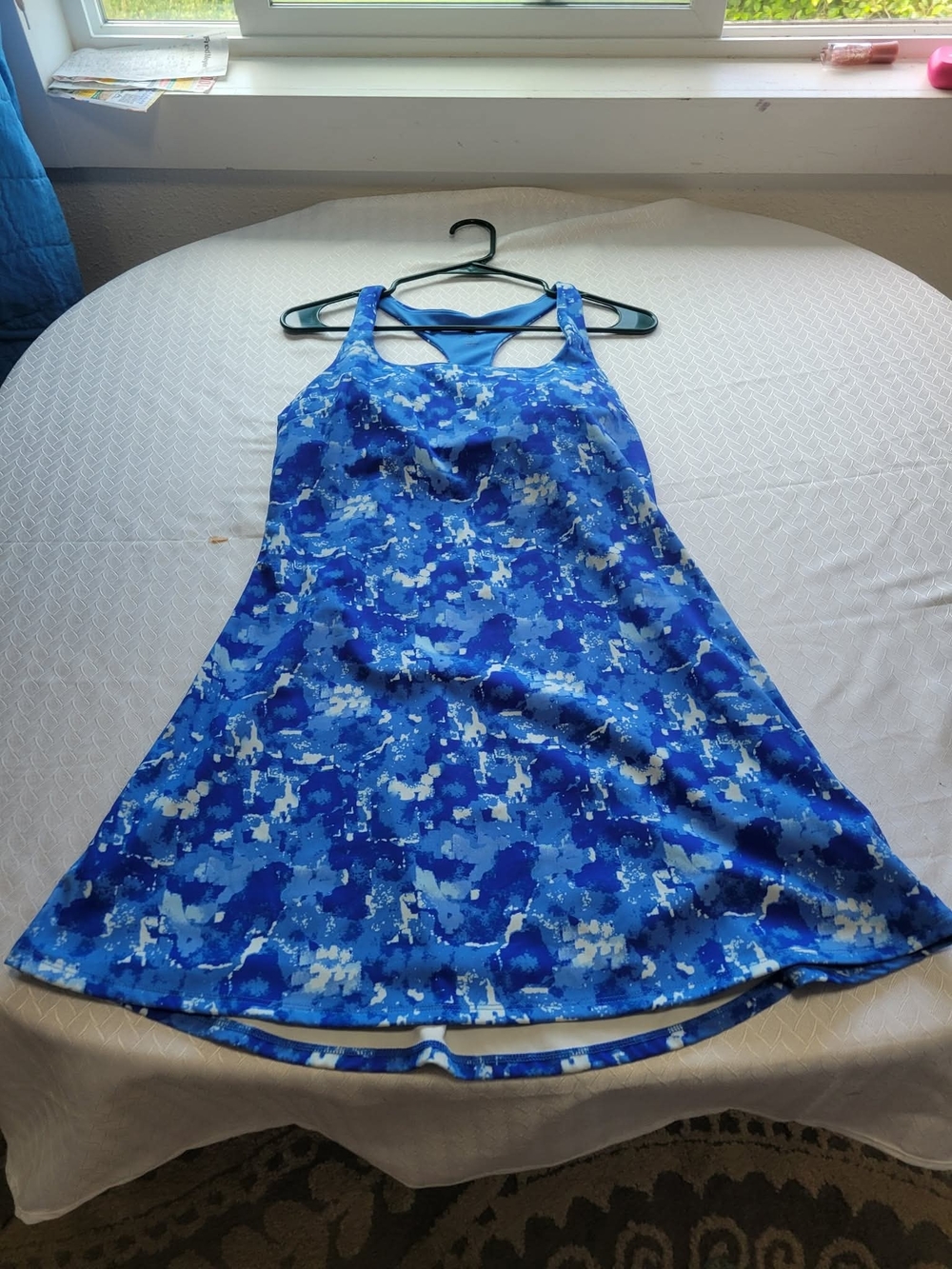 Barena Blue Printed Tank Chemise Nightdress